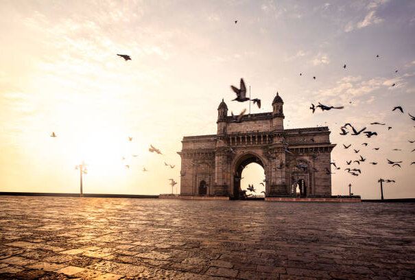 Gateway of India, Mumbai Maharashtra monument landmark famous place  magnificent view without people sunset